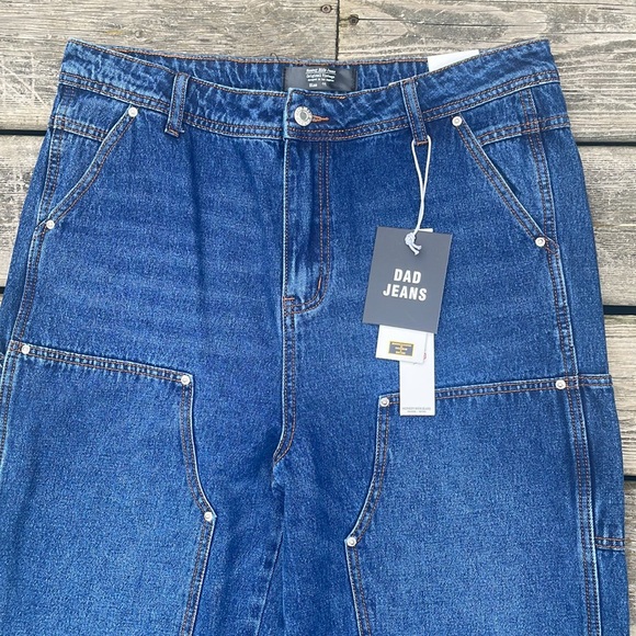 Monkey Ride Jeans NWT! High-Rise Carpenter Dad Jeans - Picture 4 of 14